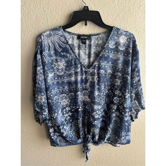 ❤️Karen Kane V-Neck Blouse - Picture 1 of 5